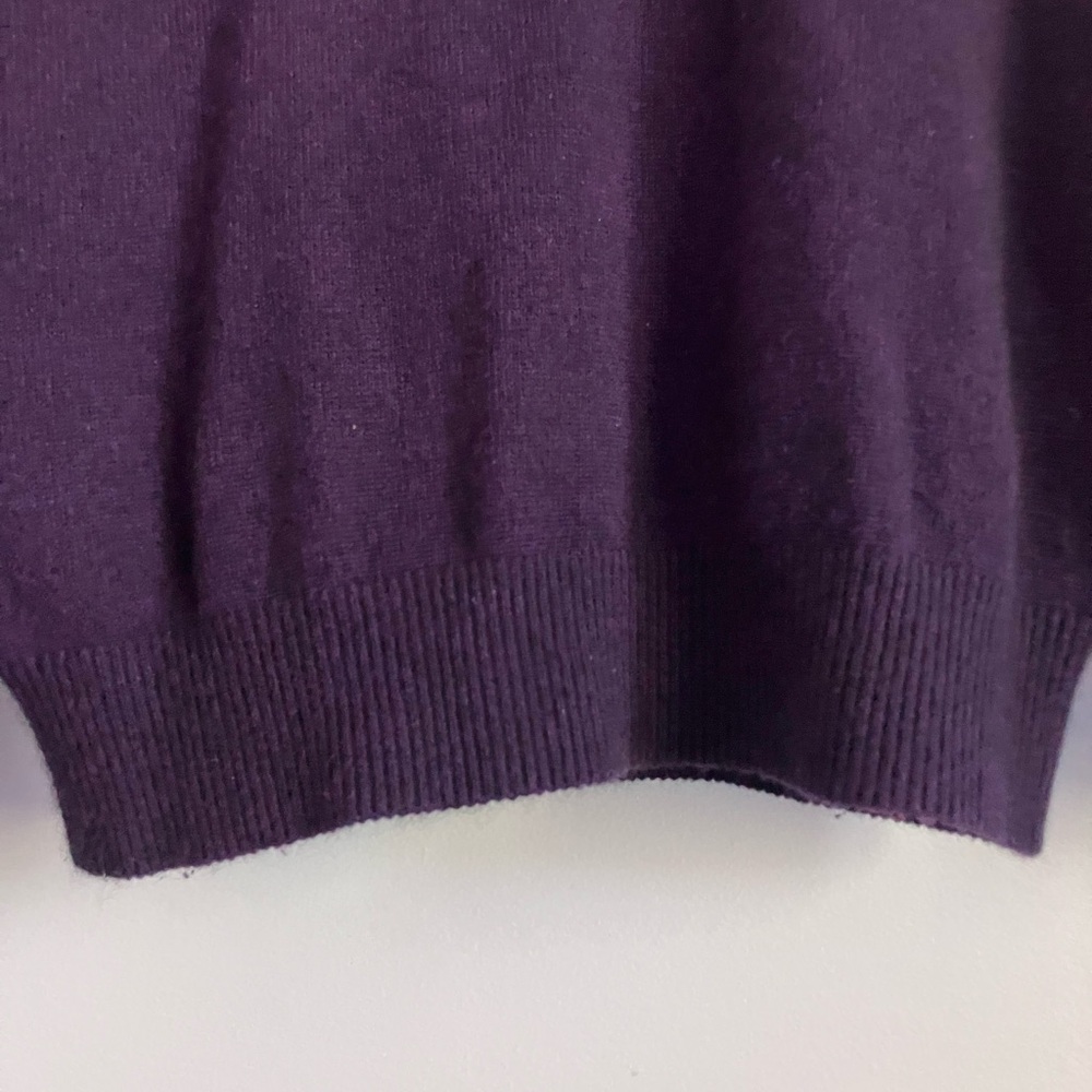 BELLEROSE Purple Boatneck Dolman Sleeve Light Weight Sweater Size 1 - Picture 4 of 10